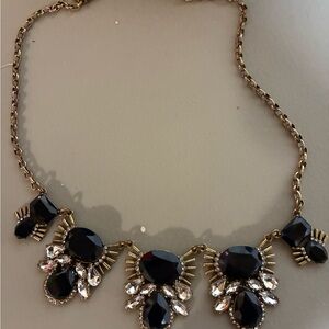 J. Crew Blue and Gold Statement Necklace